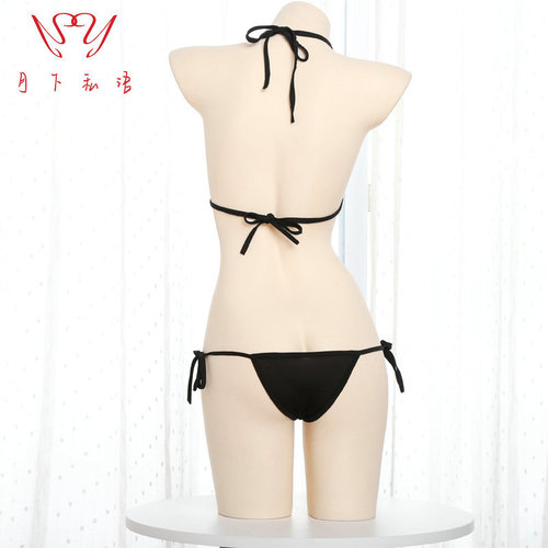 Whispers under the moon, sexy and interesting underwear, European and American dead stock water tight and sexy hollow one-piece three-point passion suit