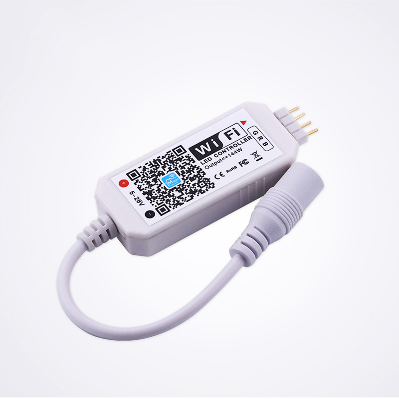 厂家直销rgb迷你控制器智能wifi控制器无线调光调色亚马逊alexa