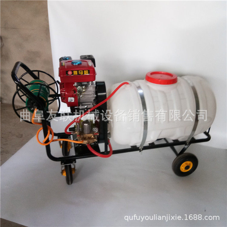 移动式拉管打药机 手推式养殖场消毒喷药机 园林果树打药机63