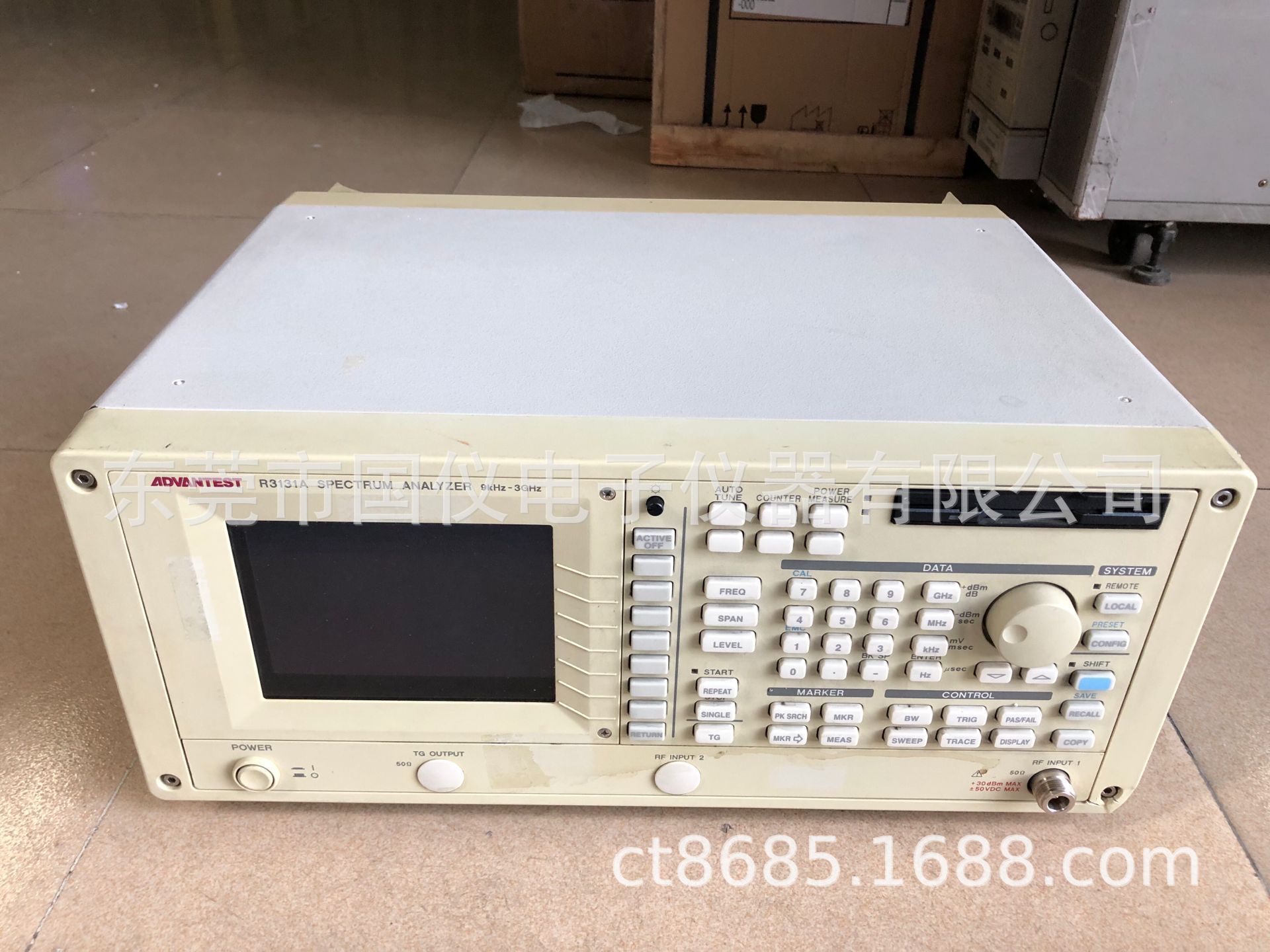 R3131频谱分析仪现货出租出售加维修 9KHZ -3G频谱仪