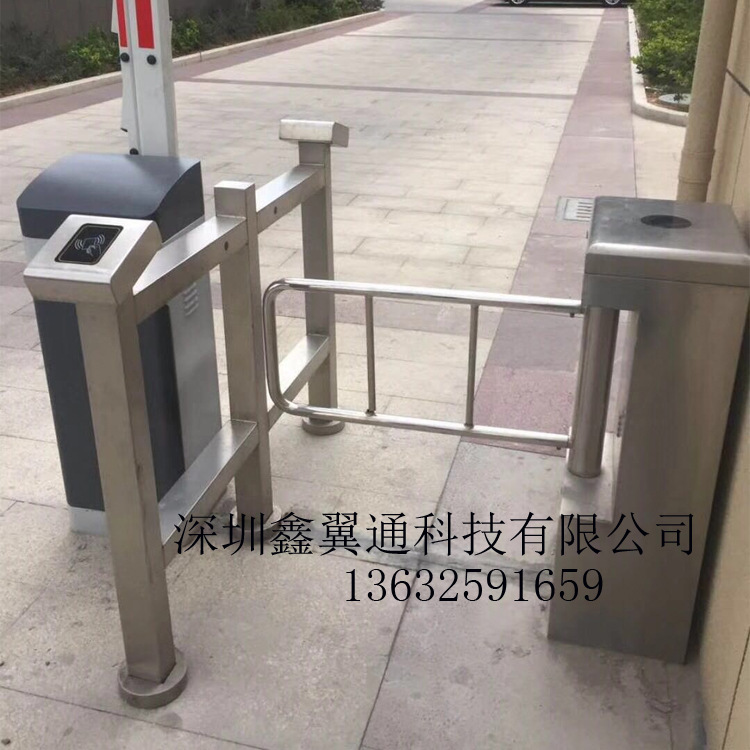 小区刷卡人行通道摆闸自行车通道闸机工地人脸识别全高闸智能闸机