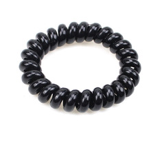 2元店饰品 加大号加粗黑色手环批发地摊礼品 浴室黑手环男女款