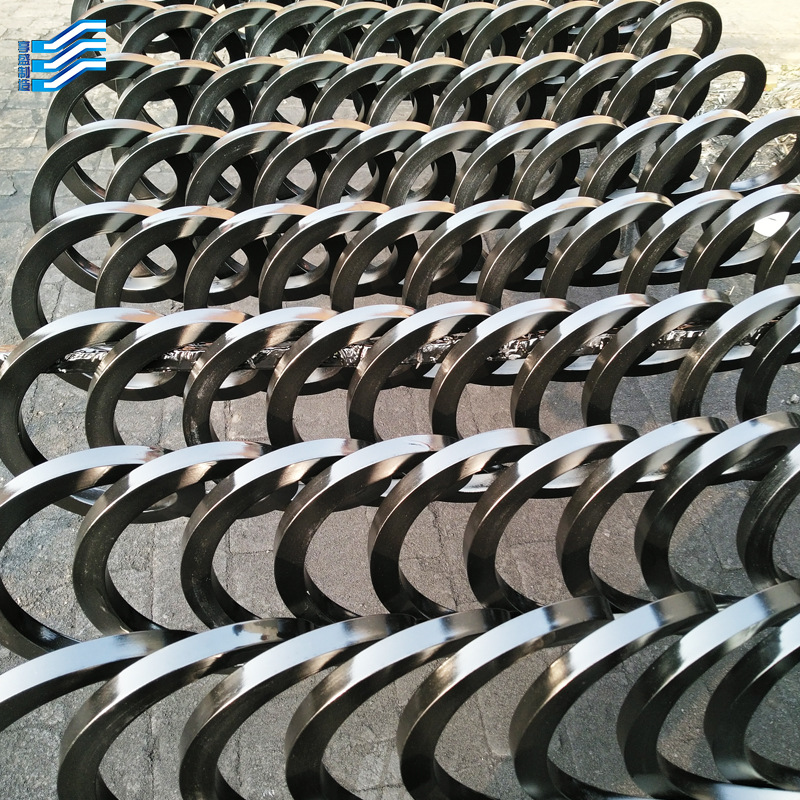 Square steel screw rod Chip conveyor Auger Twisted dragon leaf Coil spring Helical blade Spiral Chip Conveyor