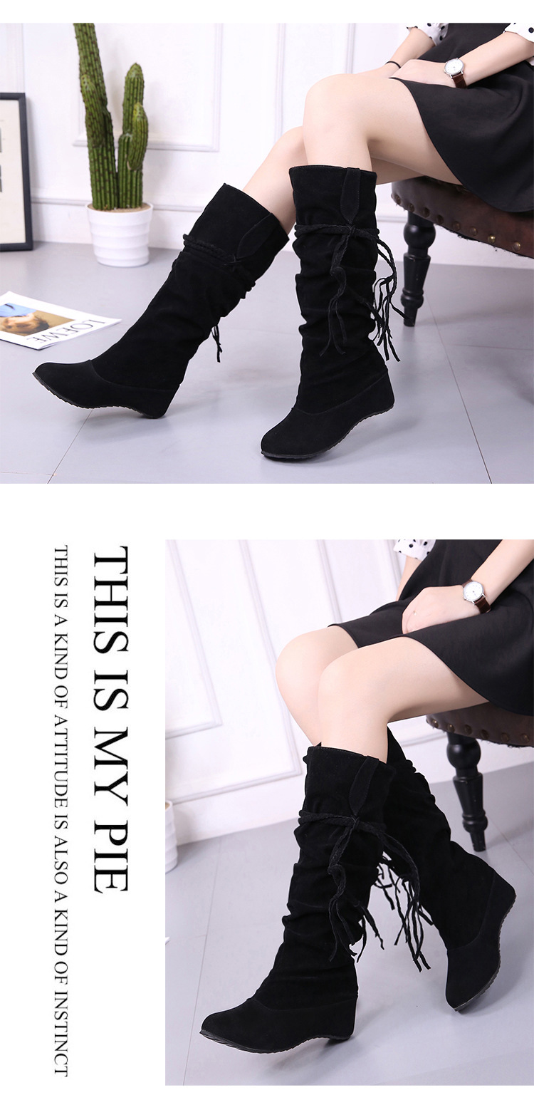 Bottes femme en Daim - Ref 3354693 Image 32