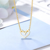 Short necklace heart shaped, Japanese chain for key bag , accessory, wholesale, Korean style