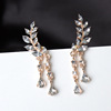 South Korean goods, earrings, metal zirconium, accessory