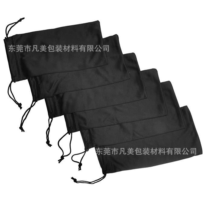 厂家直销超细纤维眼镜布清洁布镜头防刮花收纳袋 手机抽绳袋束口