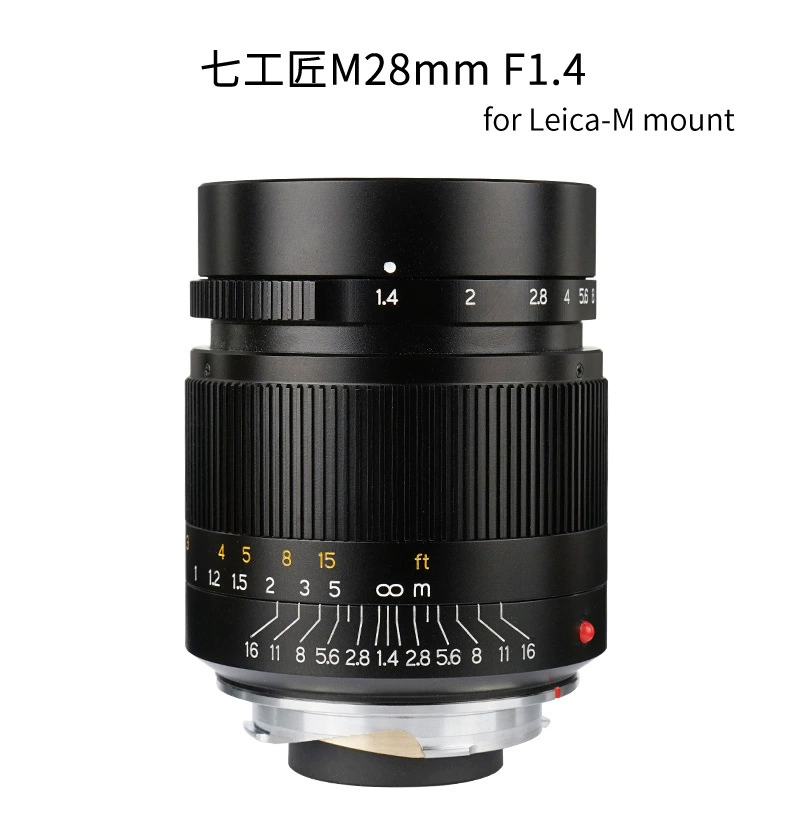7Artisans седьмая мастерская объектив 28 мм F1.4 широкоугольный для Leica ширина Leica микро -одномодульный объектив