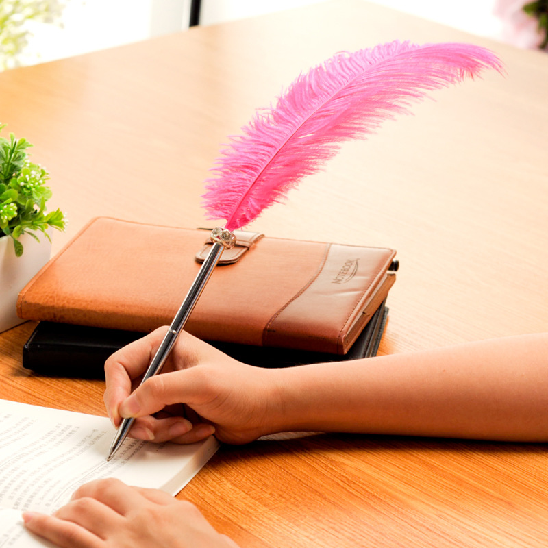 西式40cm大號羽毛簽到筆婚禮賓客簽名筆宴會簽字筆婚慶用品批發