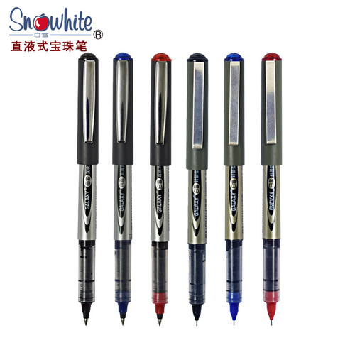 Baixue straight liquid roller ball pen water-based signature pen for examination bullet needle needle student writing pen
