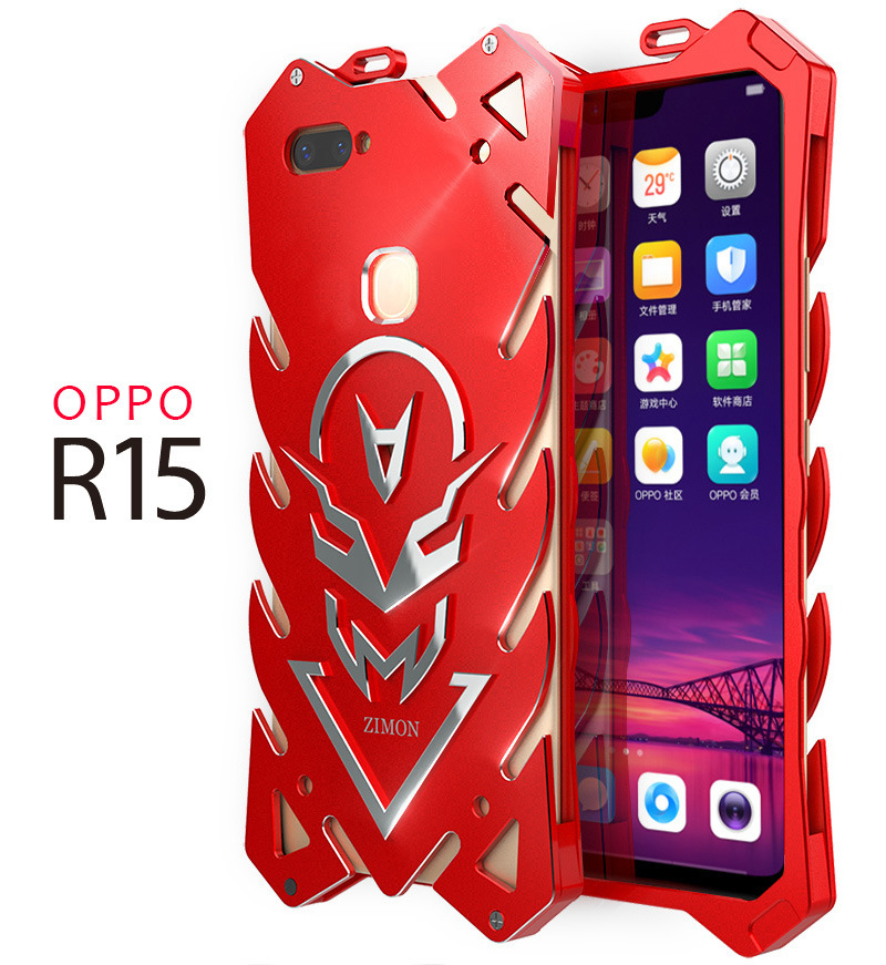 SIMON New THOR II Aviation Aluminum Alloy Shockproof Armor Metal Case Cover for OPPO R15 & OPPO R15 Dream Mirror Edition