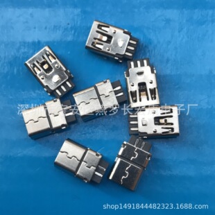 2.0 USB�B����ĸ�� MINI 5P 180�Ⱥ���ʽ ���w�~/�F���h���͸ߜ�