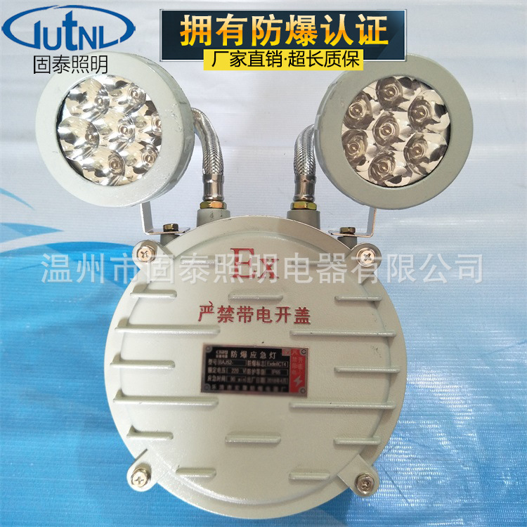 BCJ52-2*5W防爆应急灯 IIC级 BAJ52防爆双头应急灯圆形