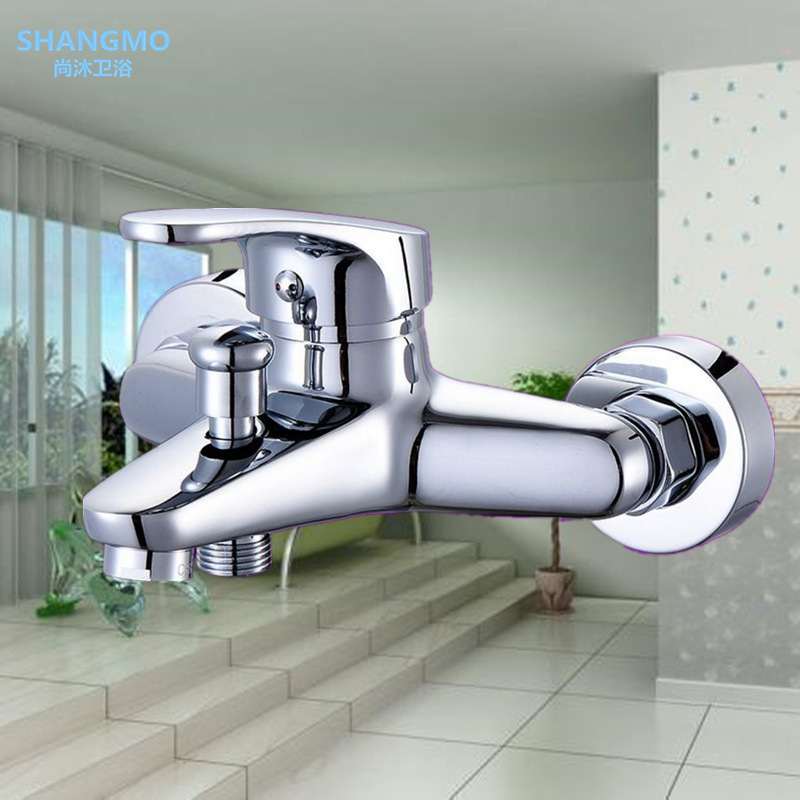Brass Triple Shower Faucet Bathtub Shower Mixing Valve Showerhead Bath Faucet Light Luxury All-Copper