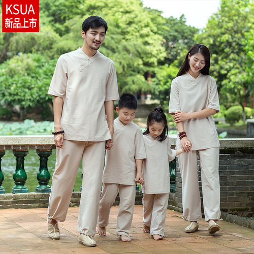Summer and Autumn New Cotton Linen Yoga Set Women Loose Tai Chi Meditation Master Seated Practice Uniform Factory Dropshipping One Piece