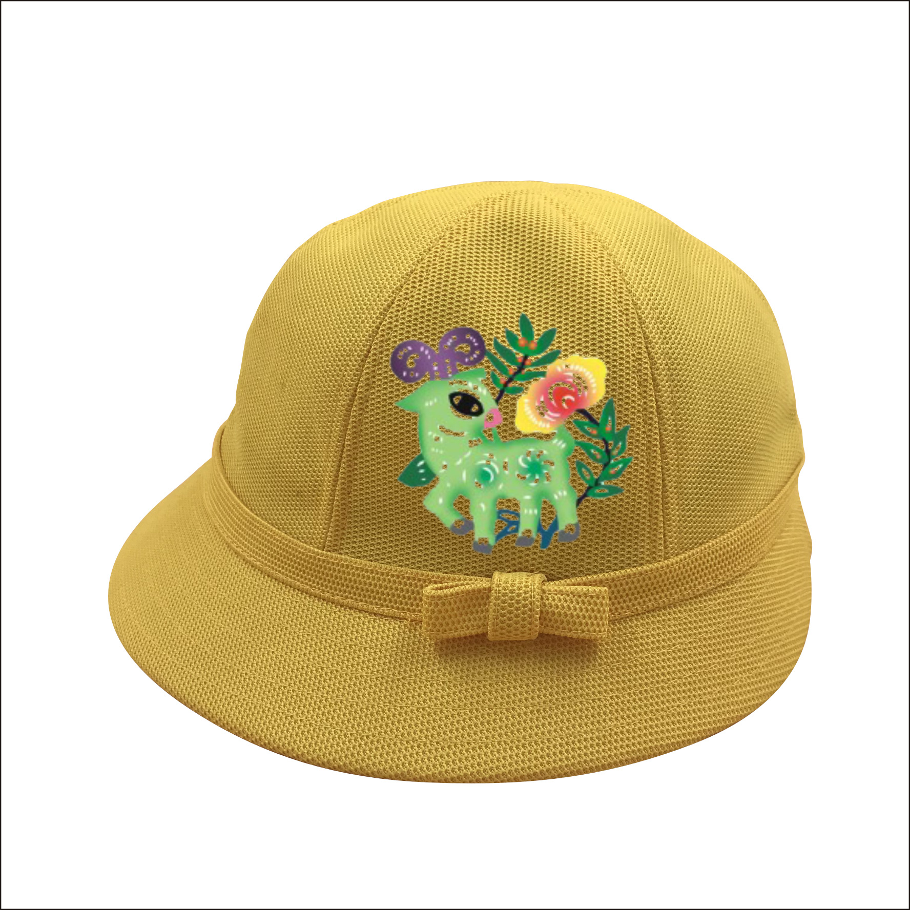 日本幼稚园小黄帽小学生安全帽子jk制服幼女学生交通小丸子盆帽 阿里巴巴