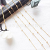 DIY jewelry accessories beading chain iron/pure copper 245 beads chain 4mm cross stream chain