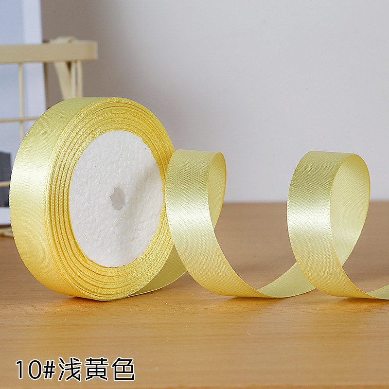 Fábrica al por mayor 2cm cinta hecha a mano cinta de poliéster caja de regalo cinta floral cinta para hornear cinta decorativa