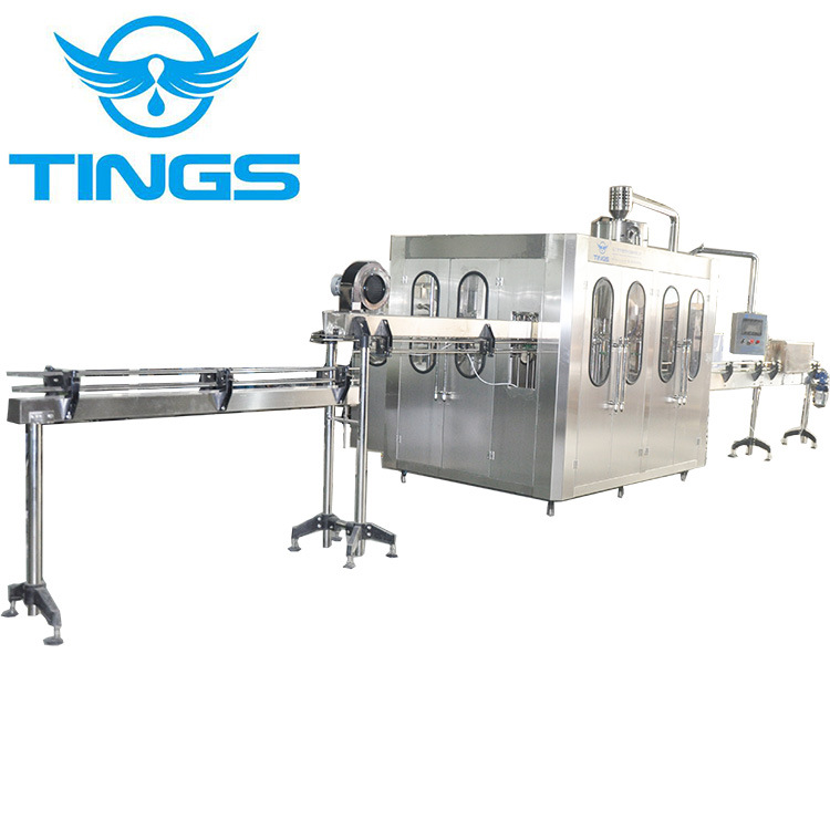全自动等压灌装机瓶装水机果汁饮料液体纯净水矿泉水生产设备
