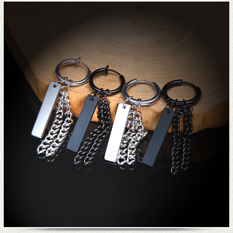 Fashion Geometric Stainless Steel Earrings Plating Stainless Steel Earrings 1 Piece display picture 1