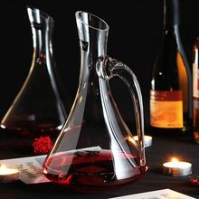 Fu bình rượu lớn trong nước công suất lớn điểm kính bevel rượu Flagon nhân bán buôn châu Âu Bộ rượu
