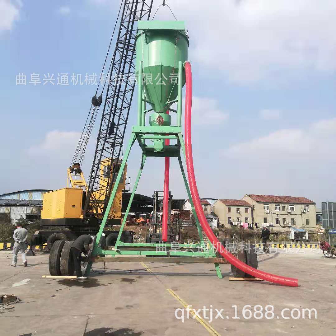 码头水泥船气力清仓机脉冲除尘式气力输灰机