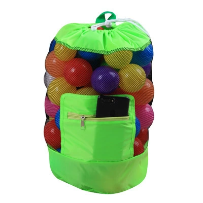 Трансграничная поставка Детская пляжная сумка для хранения игрушек Охрана окружающей среды Внешняя торговля Оригинальный заказ Сетчатая сумка для быстрого хранения Очень большая