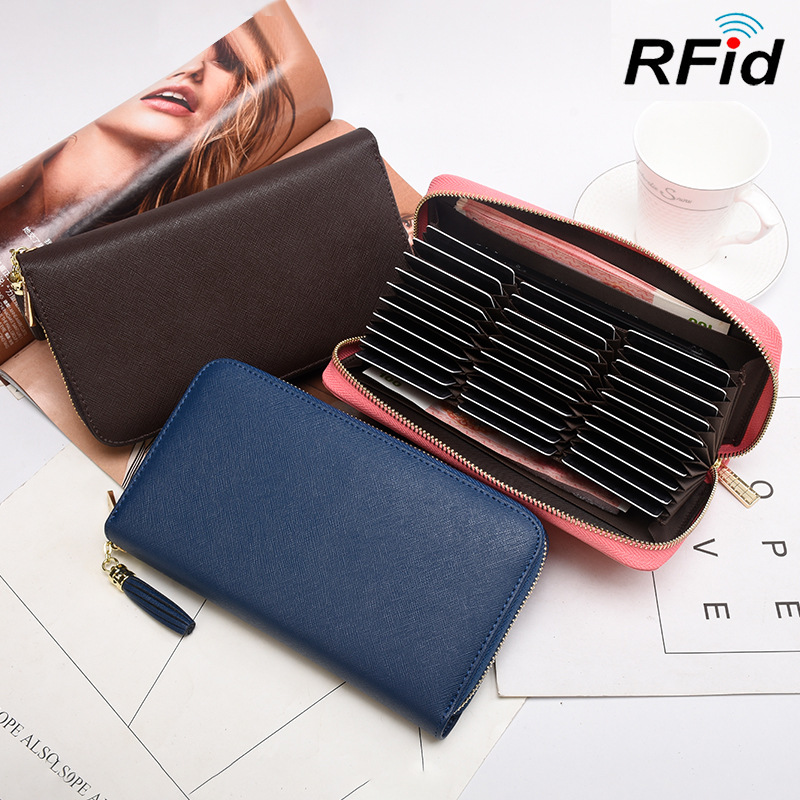 summer new pattern man wallet Card package One bag multi-function rfid High-capacity have more cash than can be accounted for Ladies Organ Card position