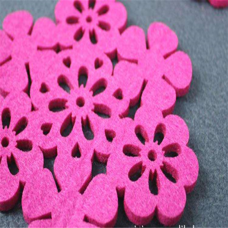 厂家货源彩色毛毡 毛毡杯垫 激光垫片