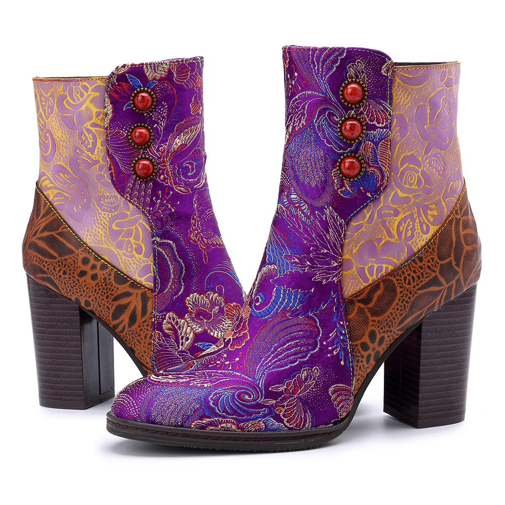 Bottes femme en En cuir - Ref 3355206 Image 9