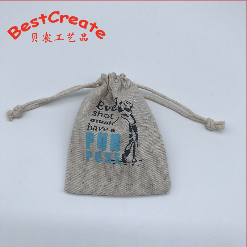 厂家新品直销帆布束口袋 礼品包装棉布袋 抽绳收纳帆布袋多功能