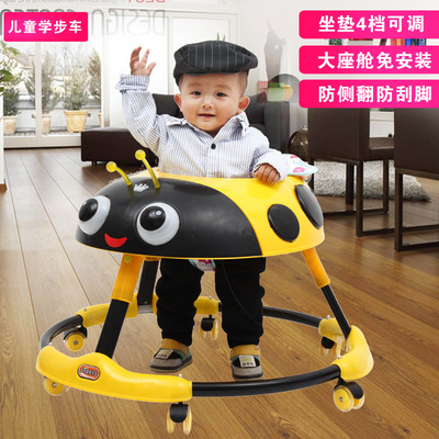 婴儿幼儿儿童学步车6\7-18个月宝宝多功能可折叠带音乐灯光防侧翻|ru