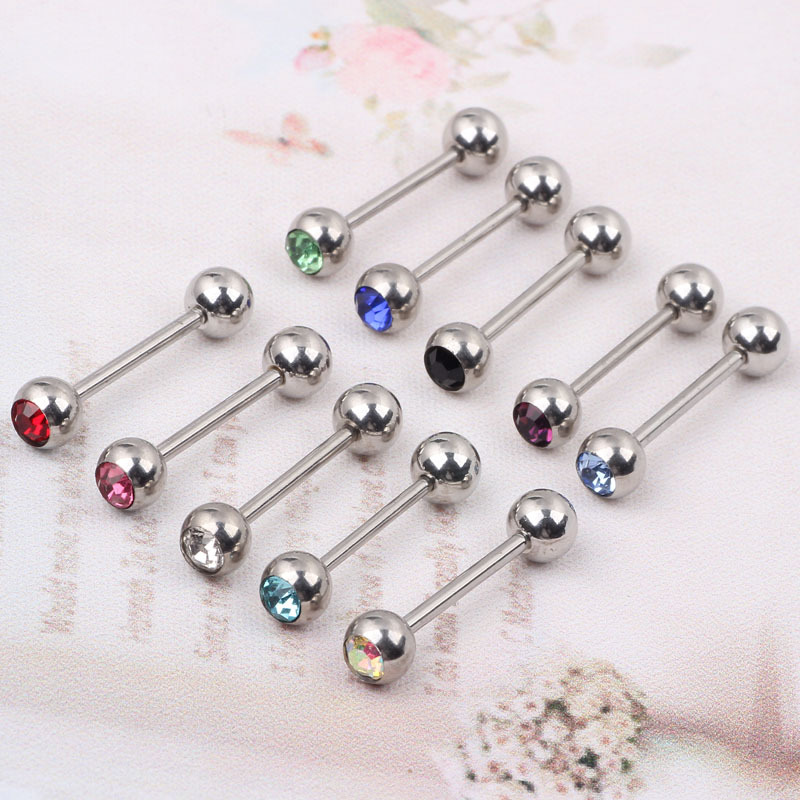 Pointed titanium steel lip stud product view