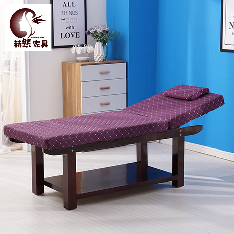 Manufactor Direct selling Wood fold Beauty bed massage Healthcare Needlework Body Massage bed wholesale customized moxibustion