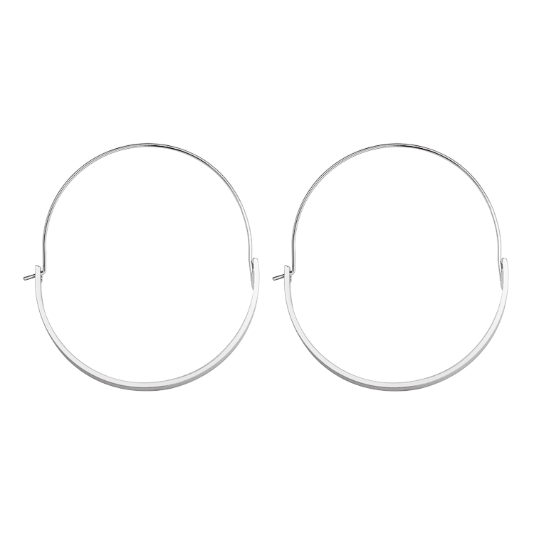 Simple Half-circle Hoop Earrings  Curved  Women's Earrings Green Gold Electroplating Silver display picture 3