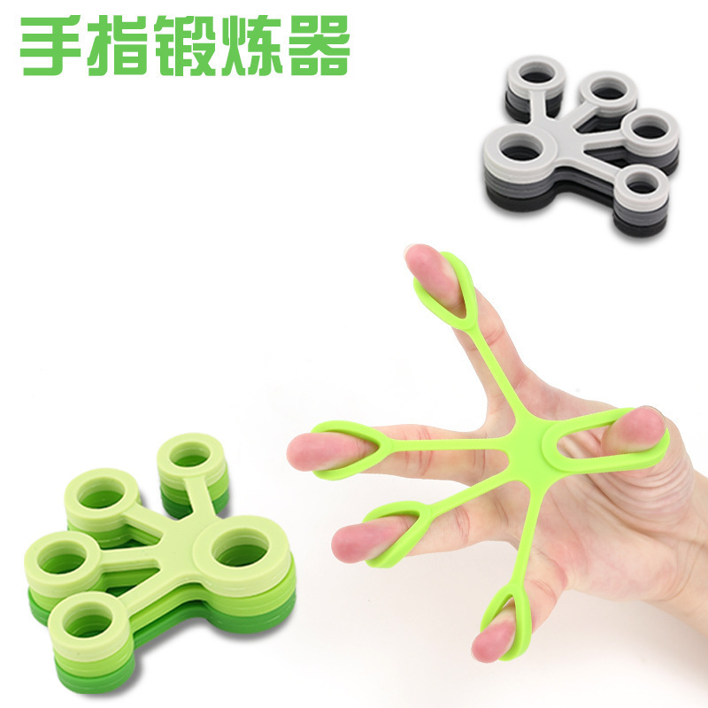 硅胶拉力器 手指训练带手部锻炼器批发 手指拉力环硅胶拉力带|ms