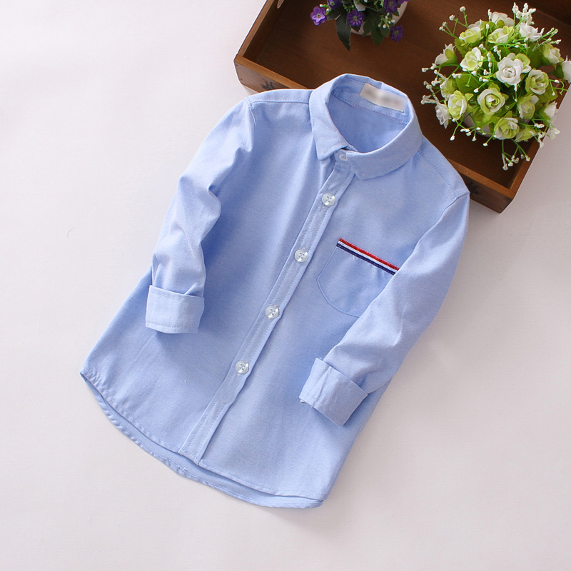 Boys' Shirts 2020 Children's Long-Sleeved New Products Small and Medium-Sized Children's Clothing Manufacturers Direct Sales Parent-Child Boys