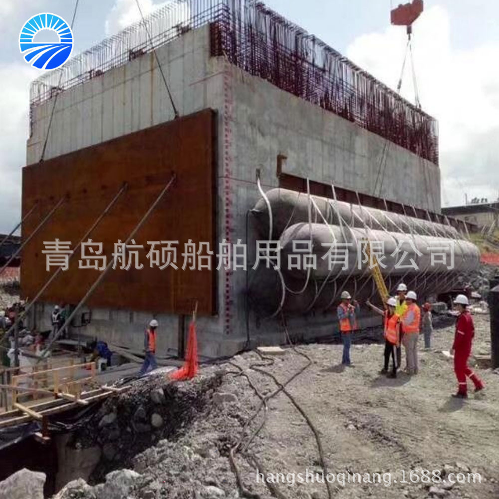 厂家直销 船用上下水气囊 船只打捞气囊 船只移动充气橡胶气囊