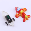 Warrior, cartoon small airplane for early age, realistic fighter, model, minifigure, simulation modeling for children