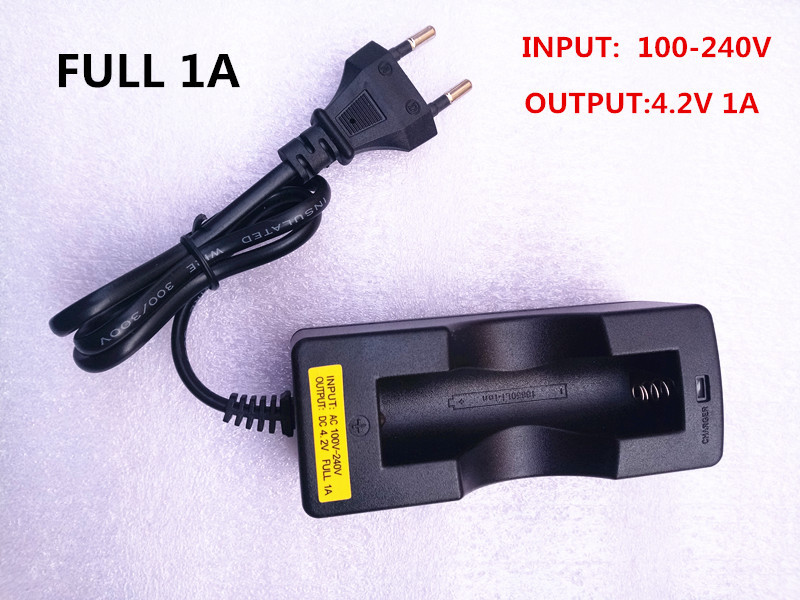 18650单充带线充电器 手电筒充电器 锂电池充电器 欧规  美规