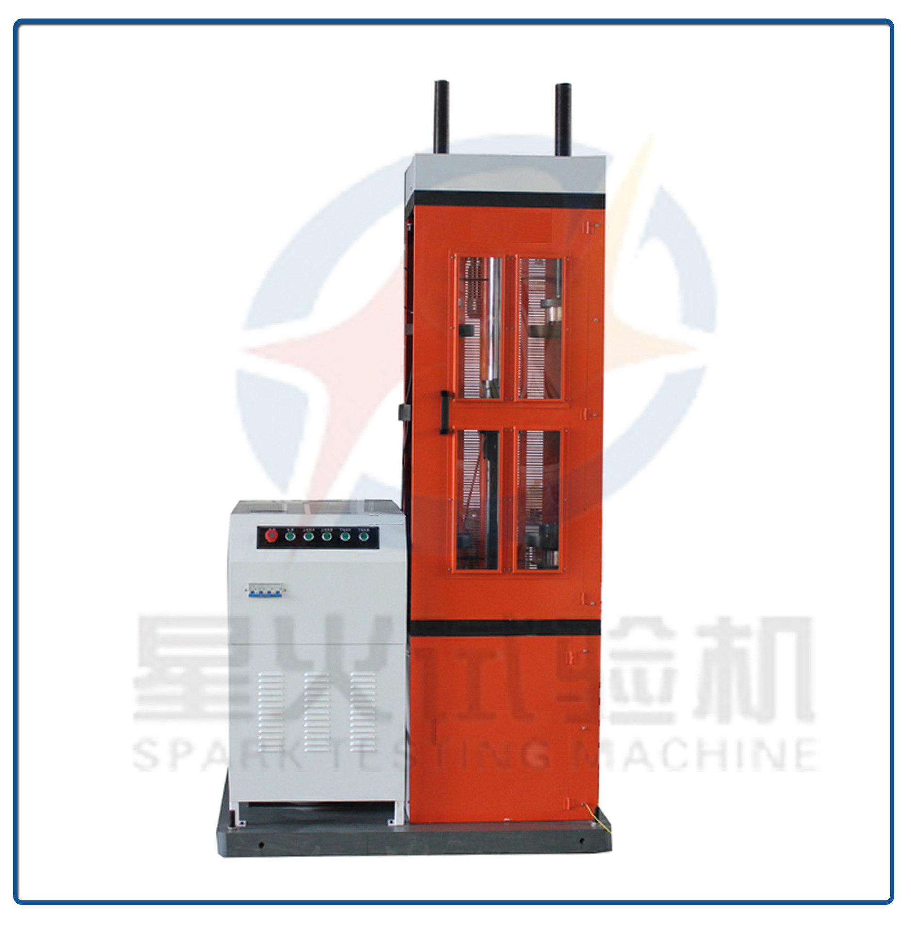 悬架弹簧耐久疲劳测试机 三工位减震簧压缩寿命测试仪 20kN