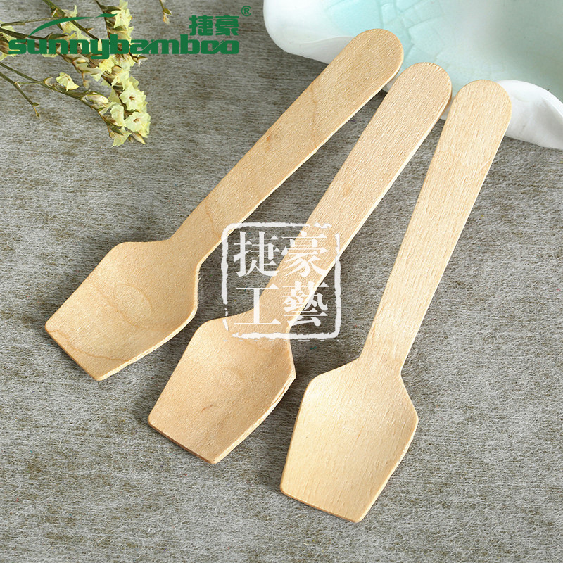 Wooden disposable tableware in its original color, handcrafted wooden forks and spoons, convenient for restaurants, wholesale from disposable fork and spoon manufacturers detail image 4
