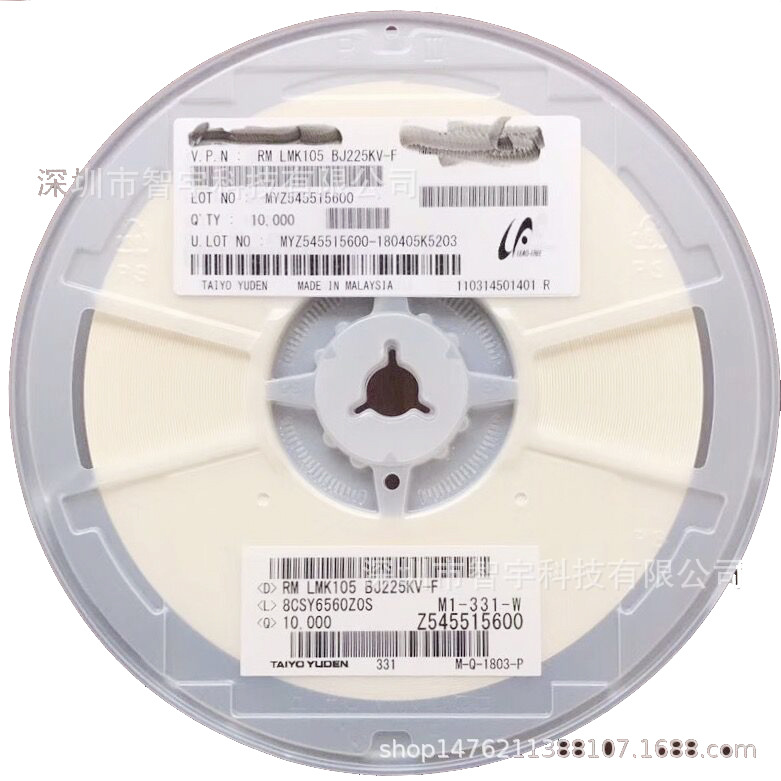 贴片电容 LMK105BJ225KV-T  0603-2.2UF-6.3V  BOM表配套电子现货