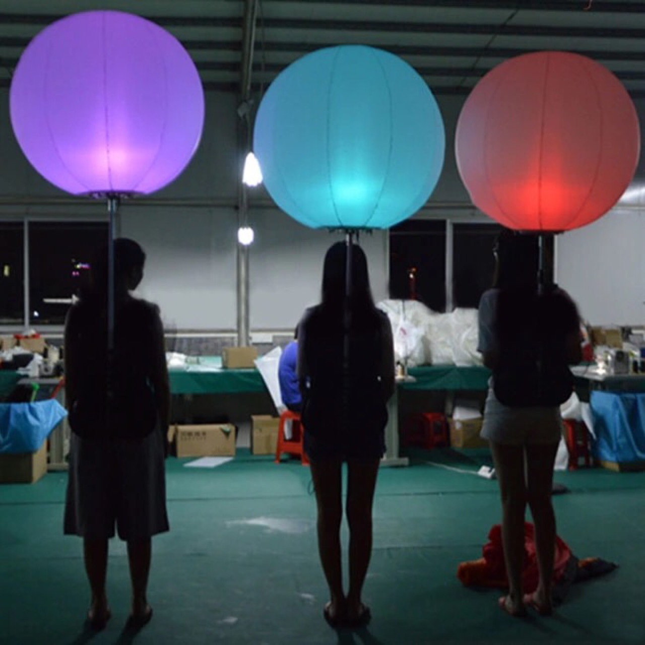 【厂家促销】LED广告背包气球灯 可订制各种LOGO RGB