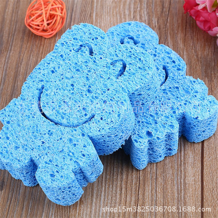 东莞厂家加工 洗脸洁面扑深层清洁专洗面膜泥天然木浆棉海绵