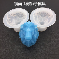 diy crystal glue geometric mirror lion mold aromatherapy plaster diffuser stone ornament table decoration baking