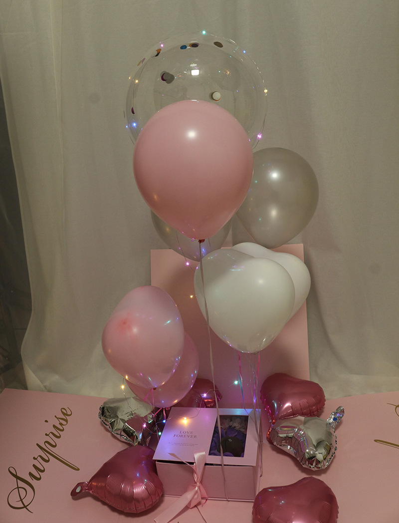 Confesión globo caja sorpresa Día de San Valentín TikTok Net caja de regalo roja caja sorpresa de cumpleaños fabricante en stock envío gratuito