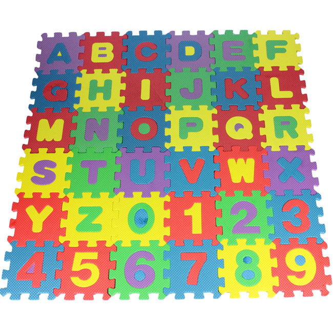 跨境玩具数字字母小拼图泡沫拼图宝宝爬行垫泡沫地垫儿童益智玩具详情3