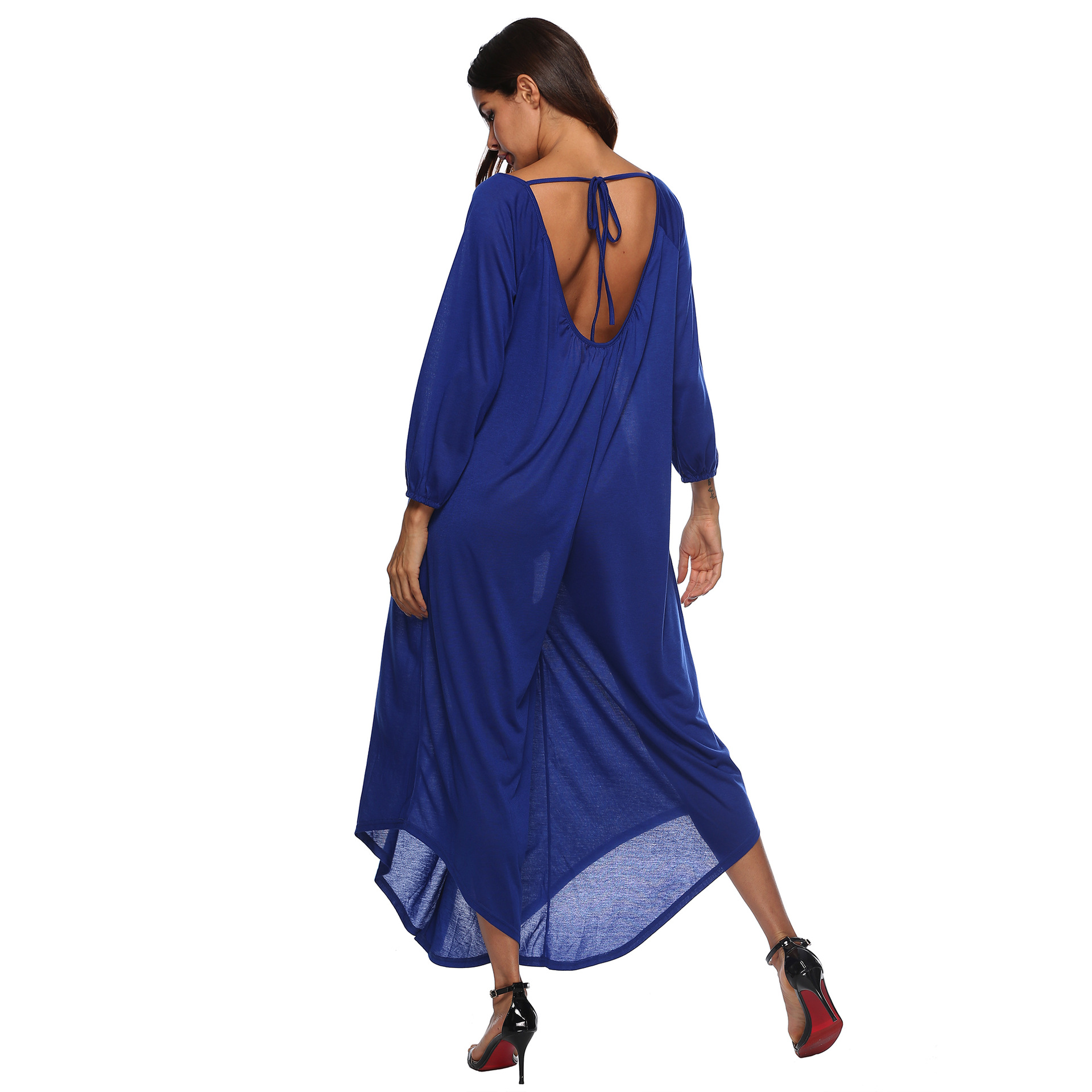 Sexy Deep V Backless Irregular Wide Leg Jumpsuit Autumn Collection Perfect for Parties and Events Wholesale Available