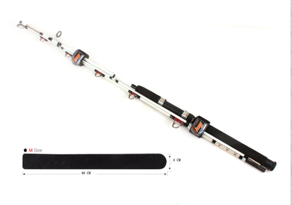 钓鱼竿绑带渔具固定器电线匝捆绑带粘扣广告手腕带高档OK布